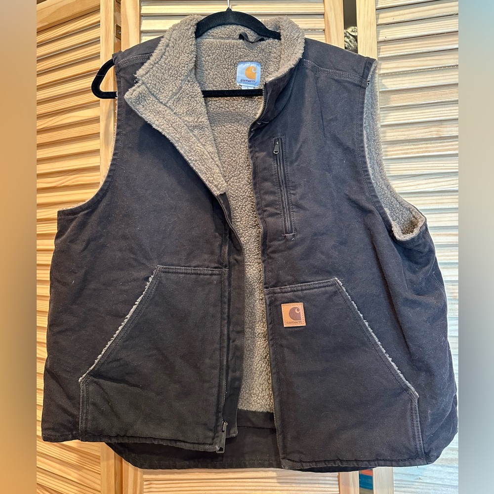 Men’s Large Carhartt Sherpa Lined Vest